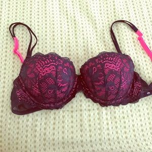 Victoria's Secret PINK "Date Night" Bra navy/pink