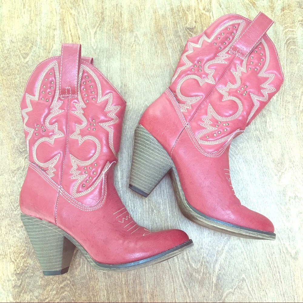 MIA Red Women's Boots, Size 7