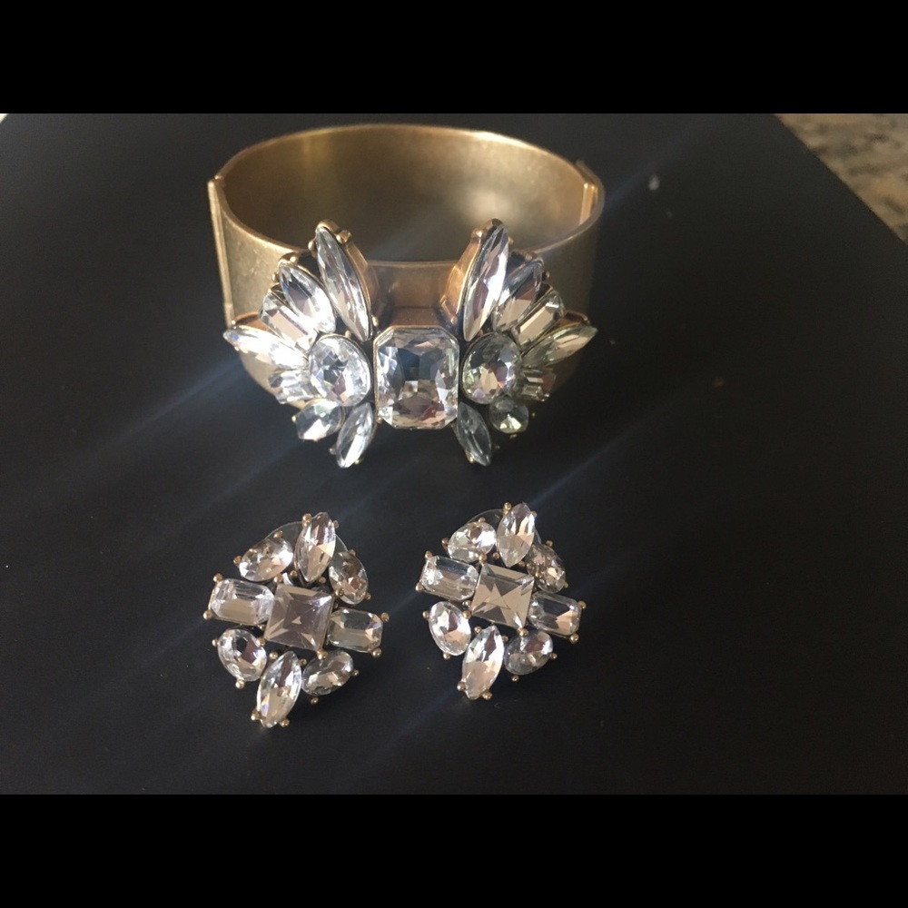J.Crew earring and cuff set