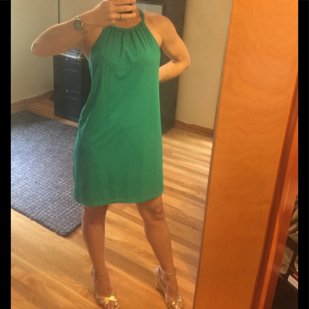 Athleta SP Fiji green Kokomo halter dress