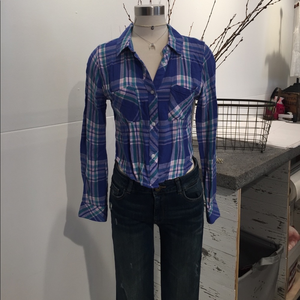 Rails Cropped Flannel