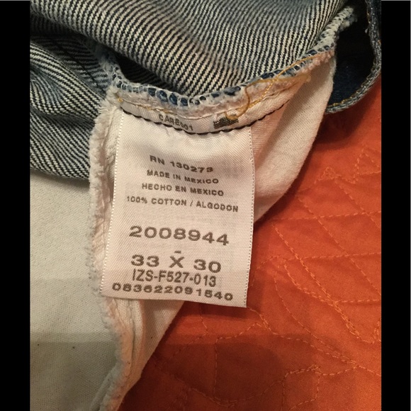 Men's Lee Denim Jeans size 33x30 regular fit. - Picture 5 of 6