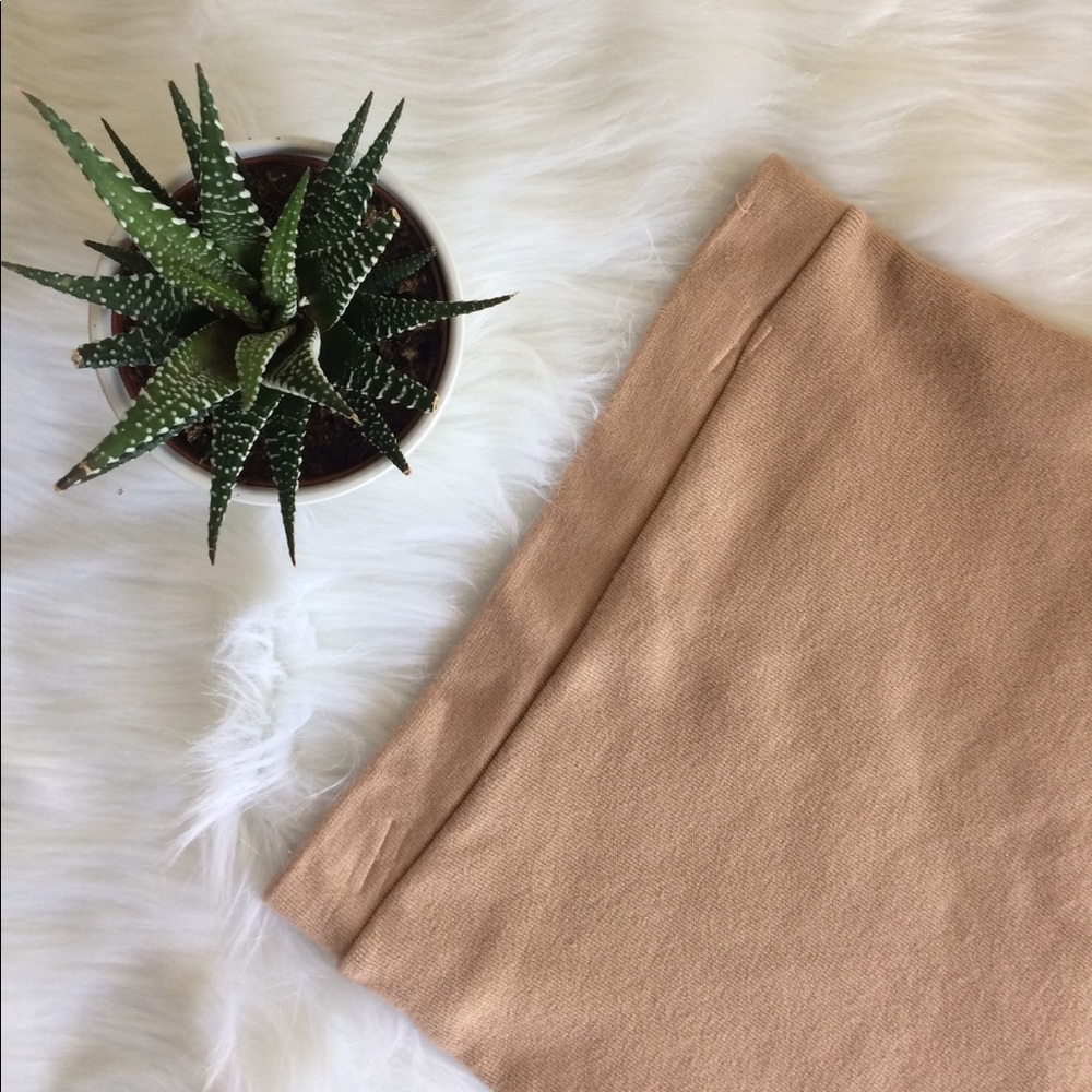 Tan Bodycon Skirt