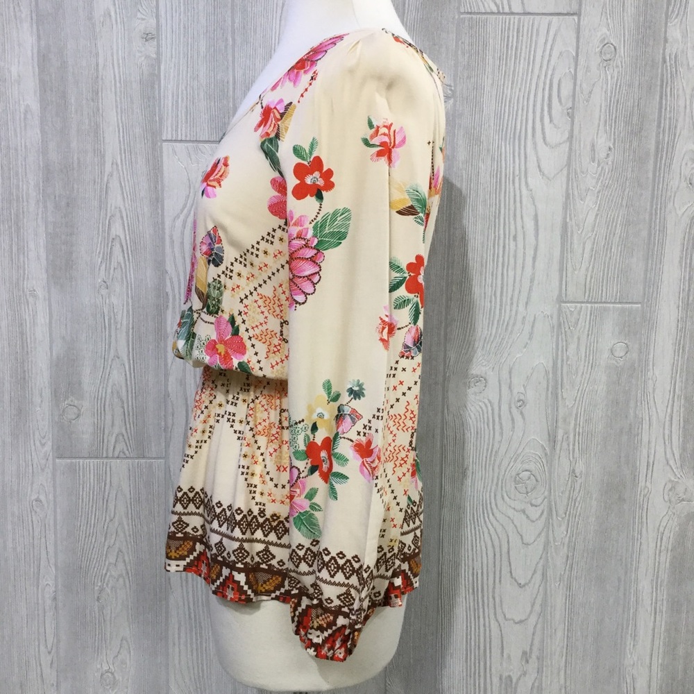SOLD Floral Print Blouse - Picture 2 of 5