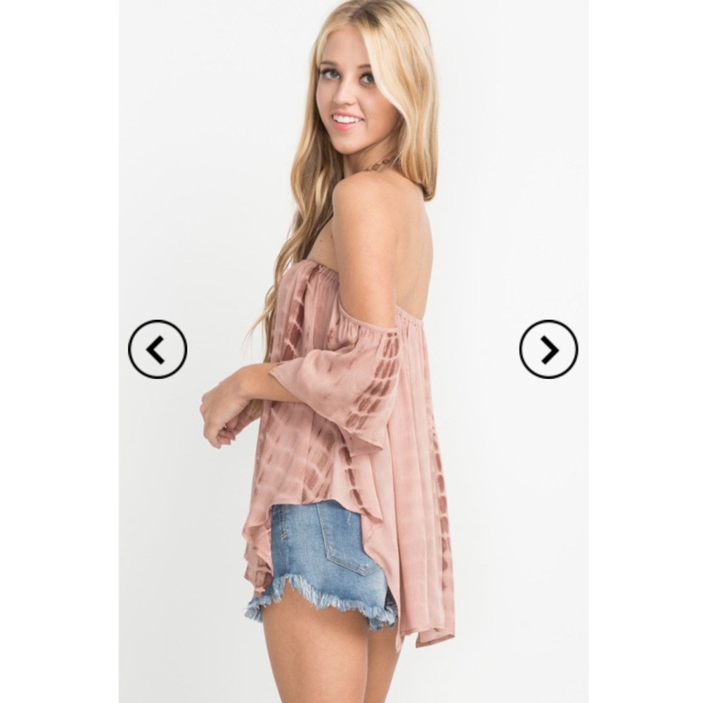 SOLD OUT Neutral Off Shoulder Top - Picture 3 of 7