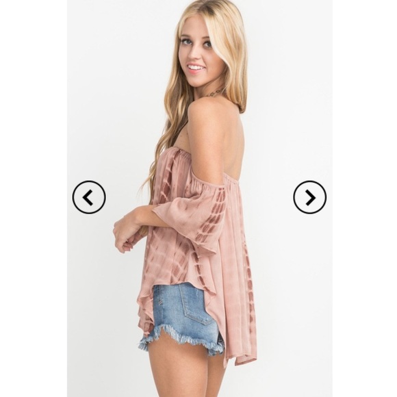 SOLD OUT Neutral Off Shoulder Top - Picture 3 of 7