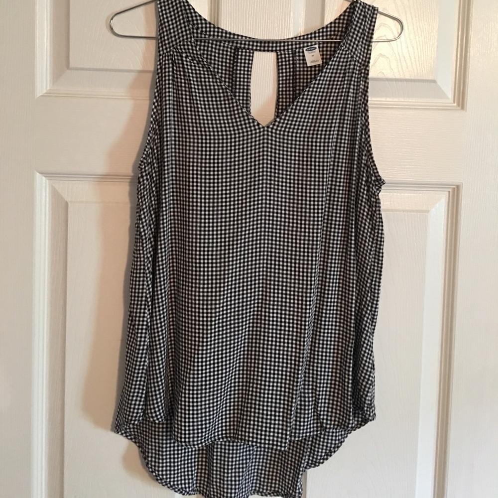 Old Navy black & white tank