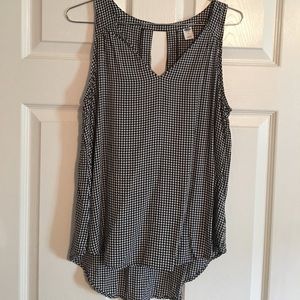 Old Navy black & white tank