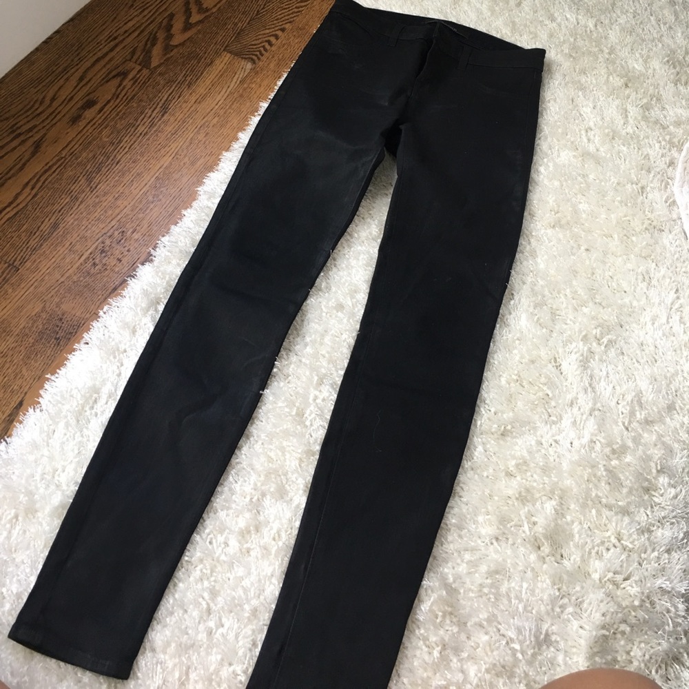 J brand leather like jean, size 27