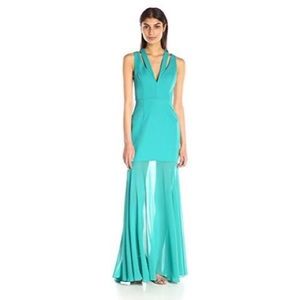 BCBG "Orleans" Teal Mermaid Dress, Size 0, NWT