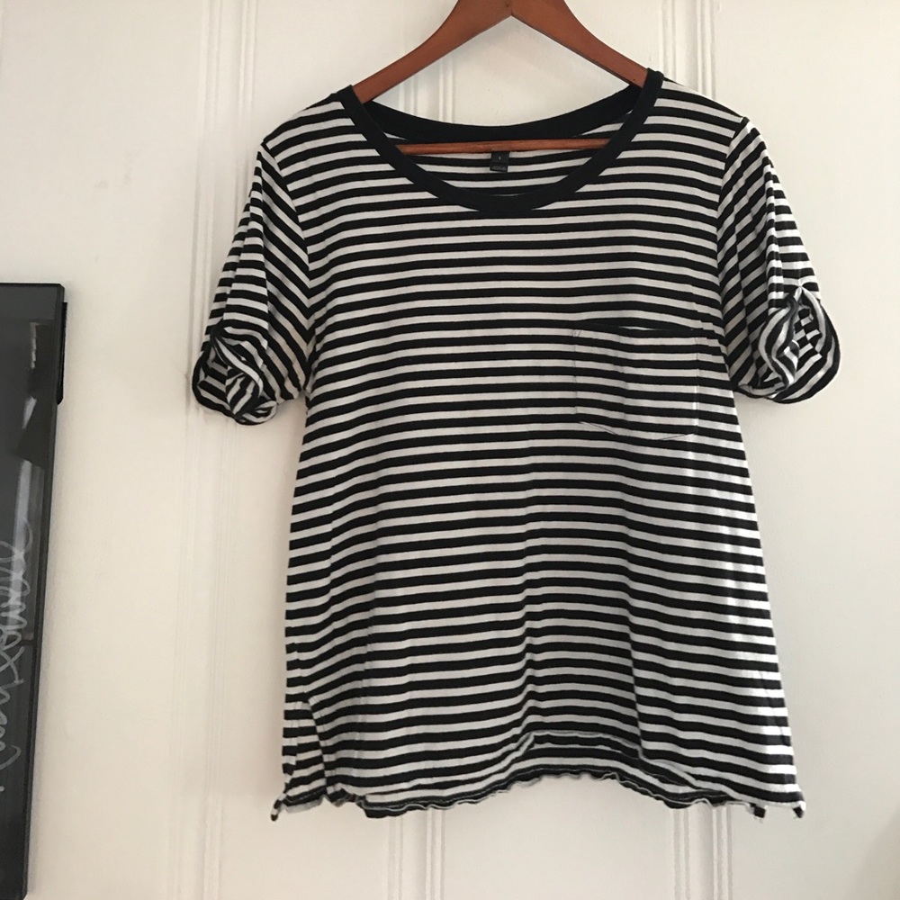 J. Crew Stripe Pocket Tee