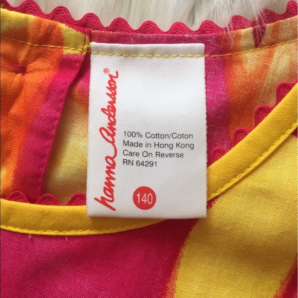 Girls Summer Dress Size 10-12 Hanna Anderson - Picture 5 of 5