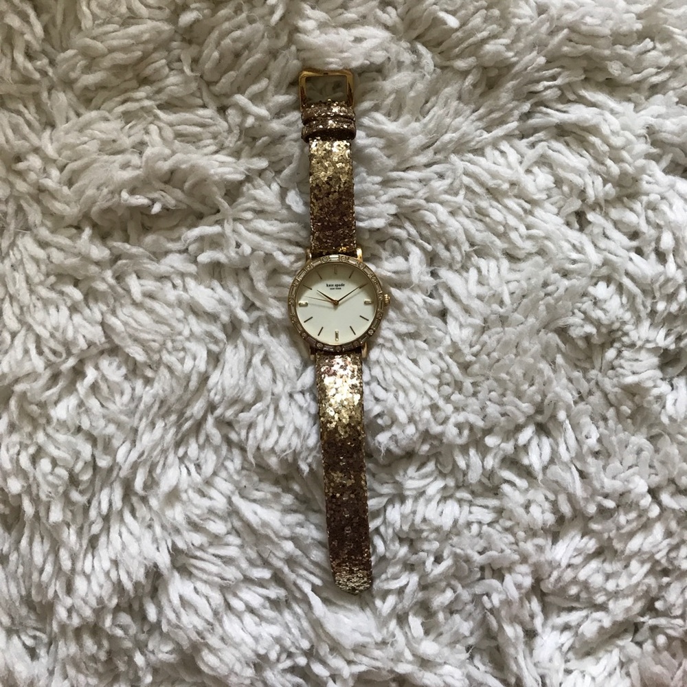 Kate Spade New York Goldtone Glitter Watch