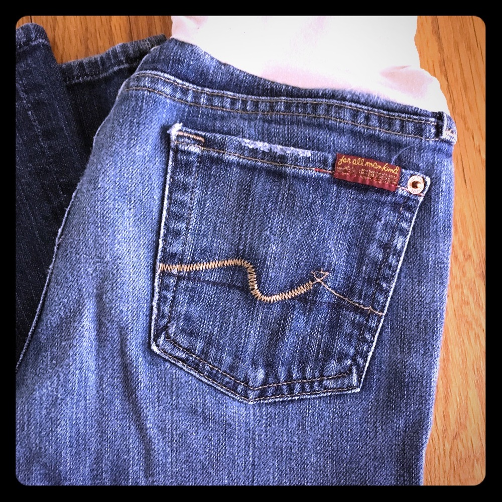 7 for all Mankind maternity jeans Pea in the Pod