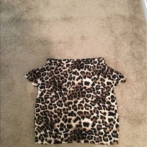 Leopard print skirt