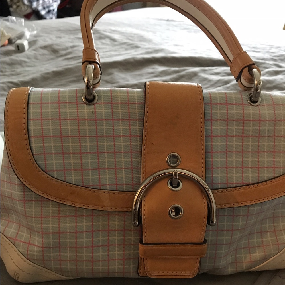 Coach plaid purse