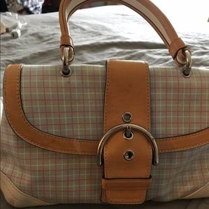 Coach plaid purse