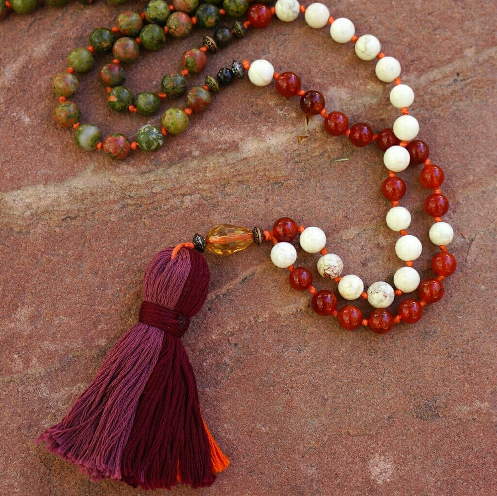 Handmade Mala Beads Necklace prayer meditation