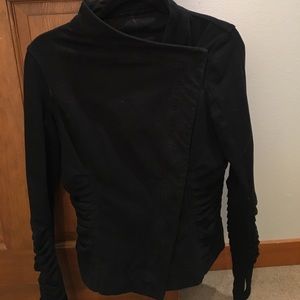 lululemon athletica Jackets & Coats - Lululemon cotton moto-jkt size 4 lululemon athletica Jackets & Coats - Lululemon cotton moto-jkt size 4