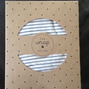 Solly Baby Wrap Grey/White stripe Gently Used