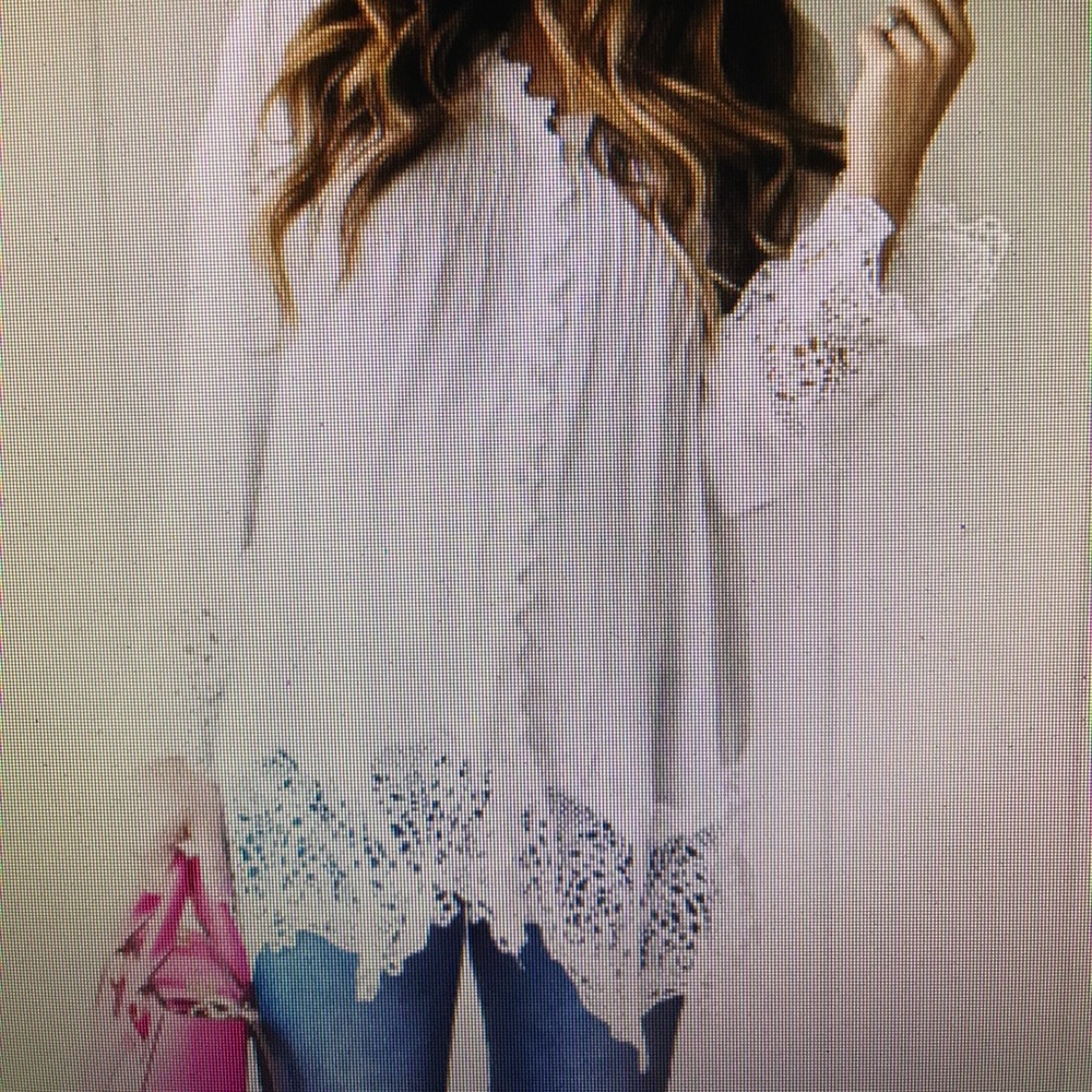 Chic wish white lace blouse tunic