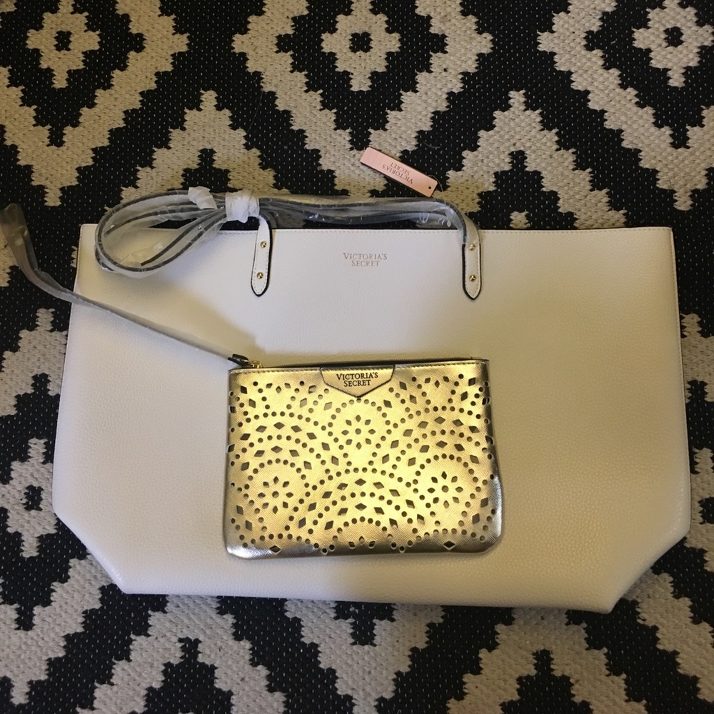 Victoria's Secret summer tote makeup bag clutch