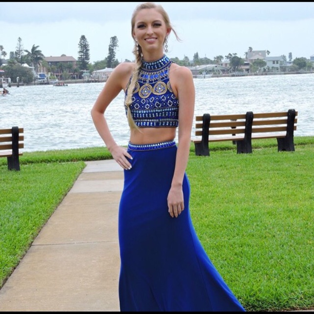 Sherri Hill two piece prom dress