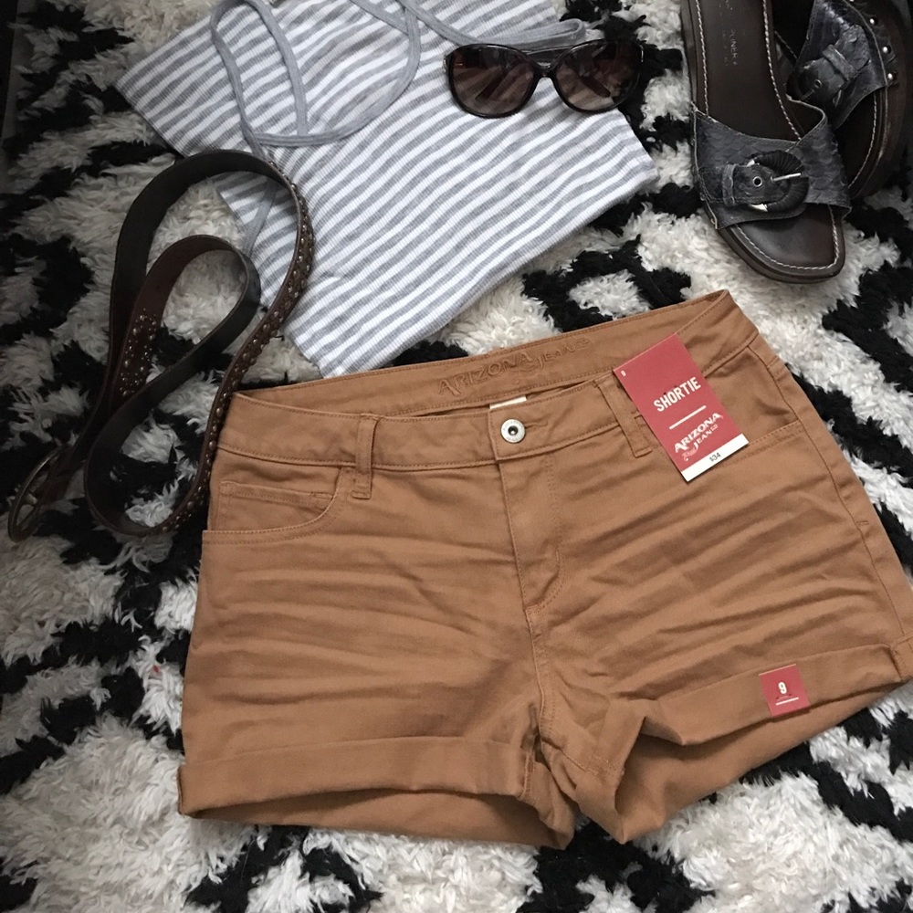 Arizona Jean Shortie Denim Shorts Juniors New 9