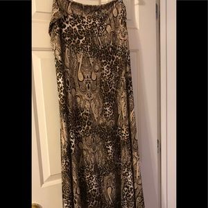 Lularoe animal print maxi skirt