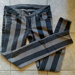 Pinstripe Vans Denim