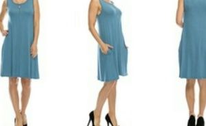 Women's Nelly Sleevless tunic dress with pokets