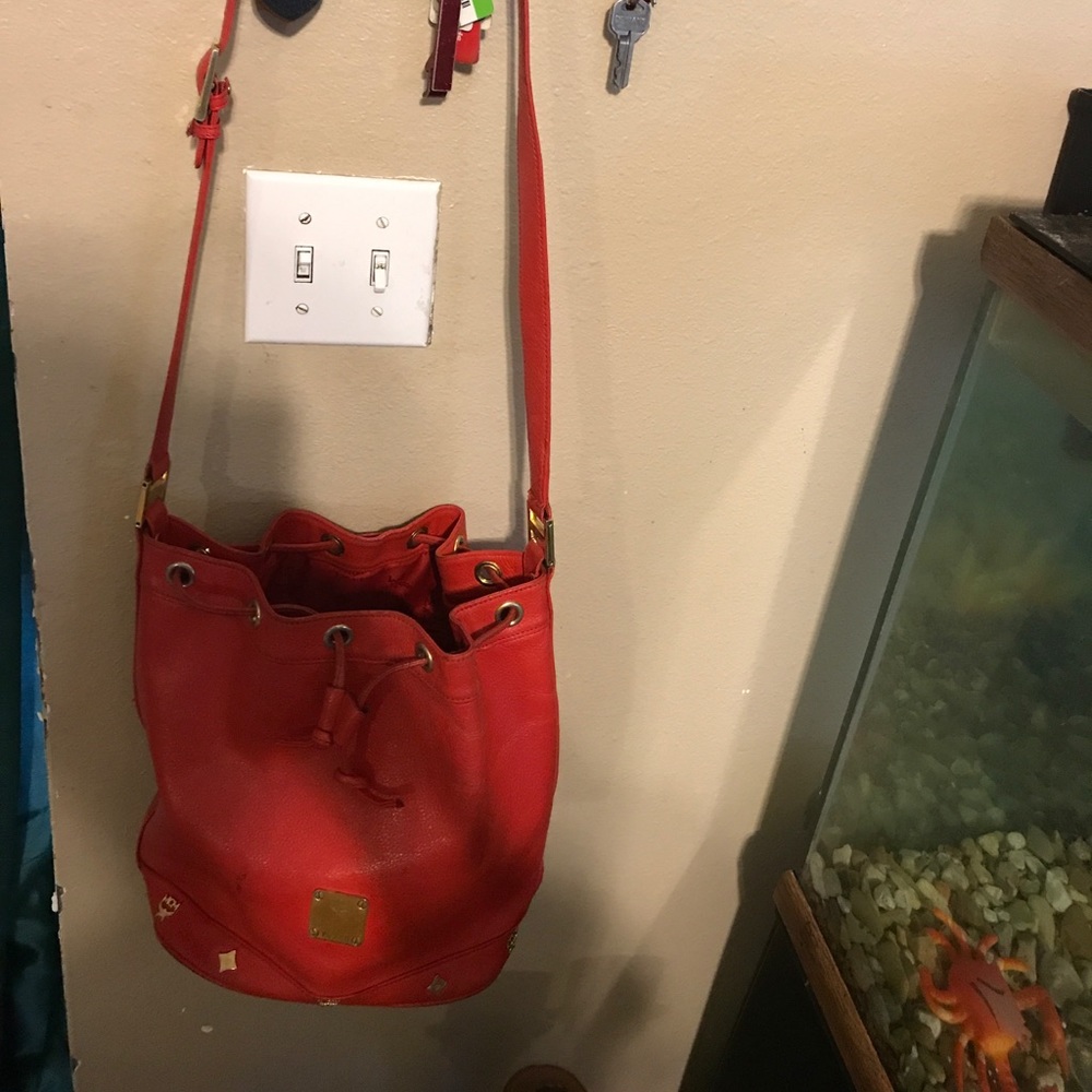Red shoulder or cross body