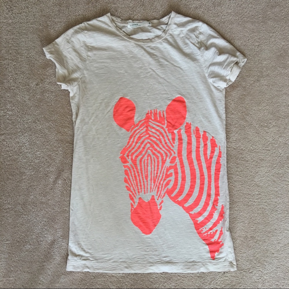 J. crew Zebra Tee