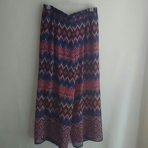 Cato's Multi-color Wide Leg Pants