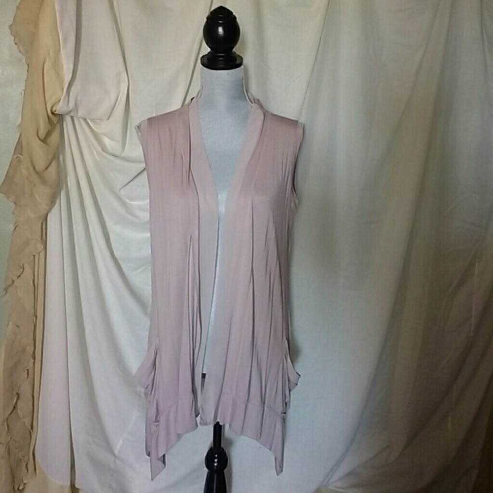LOGO Vest Asymmetrical Hem SZ S