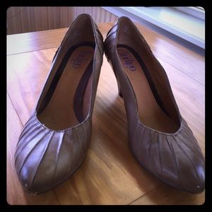 Clarks Leather Heels Brown