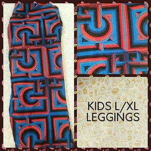 LULAROE EUC KIDS LEGGINGS