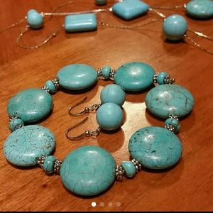 Genuine turquoise 3 piece set