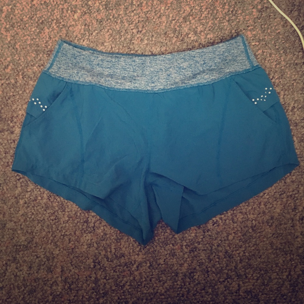 Zella M blue running shorts NEVER WORN