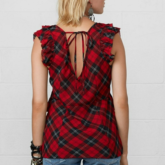 Denim & Supply Ralph Lauren Tops - DENIM AND SUPPLY RALPH LAUREN RED PLAID TOP