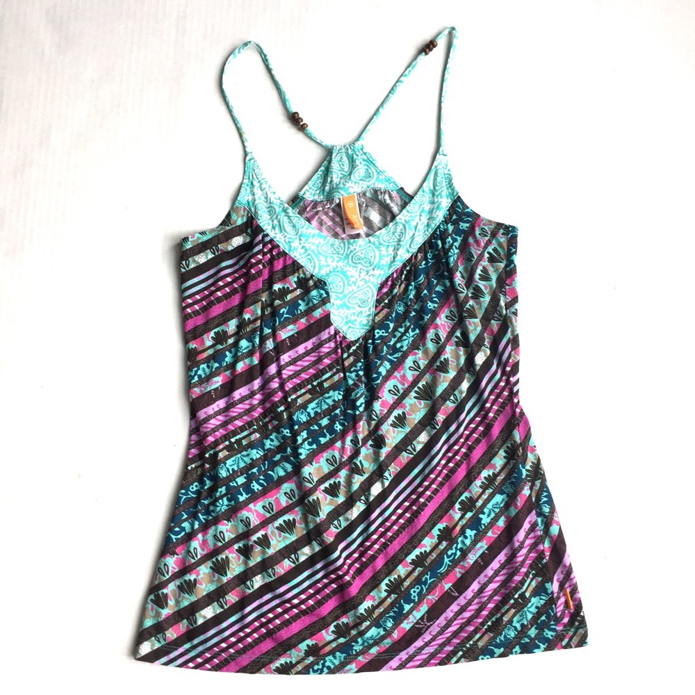 Lucy activewear breezy beaded racerback tank sz XS