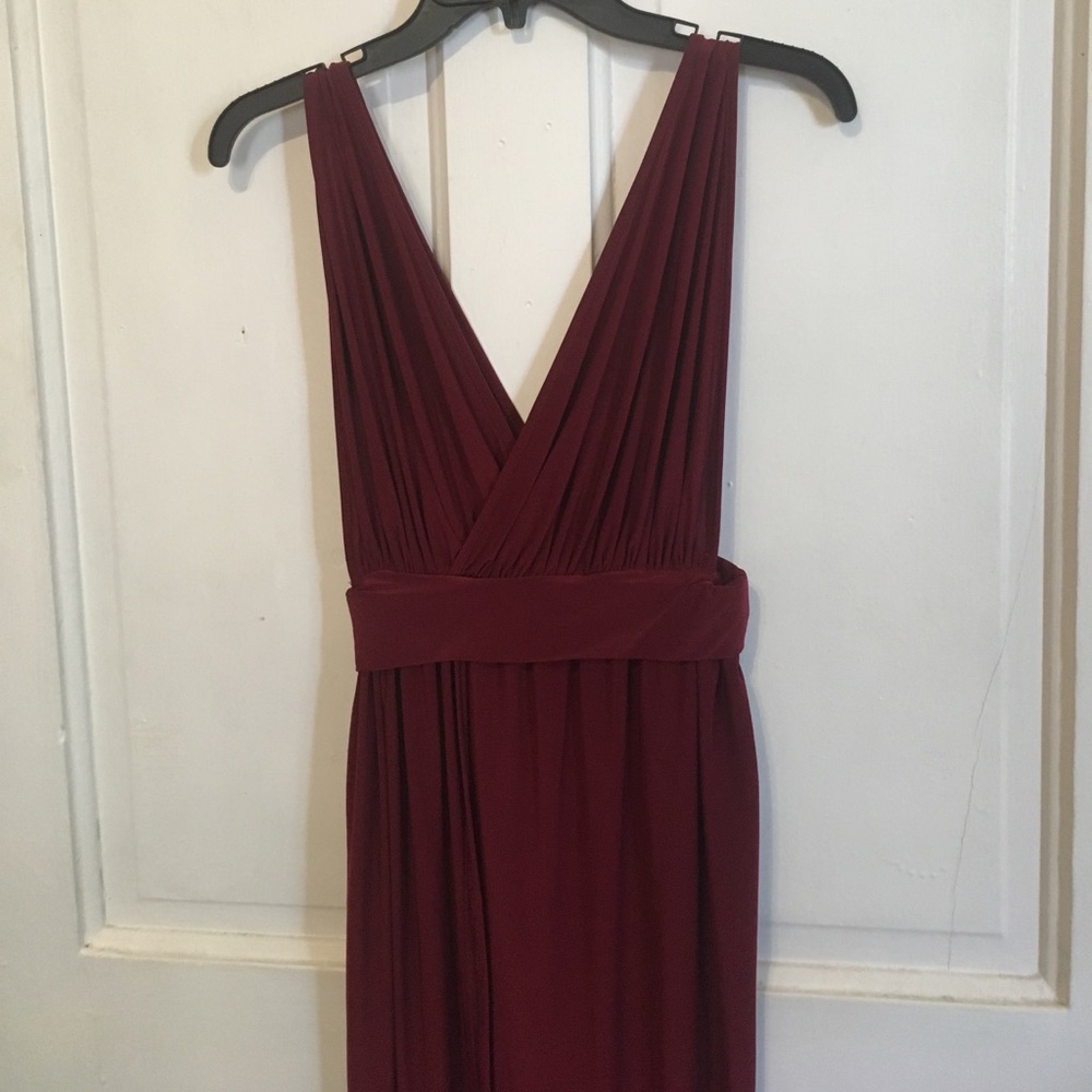 Deep red formal dress