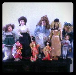 10 Antique porcelain Dolls Only great deal