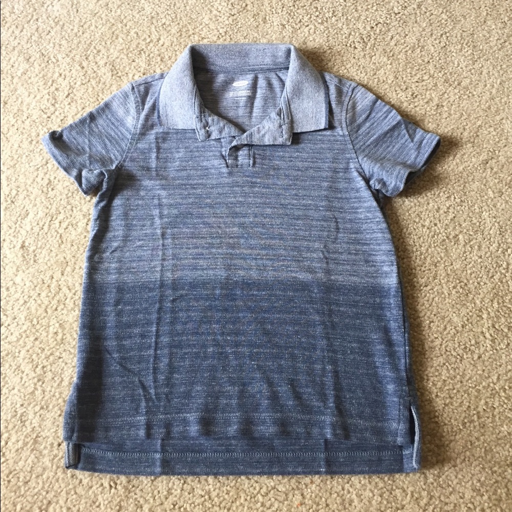 Old Navy Blue Ombré Boys Polo, Size 5