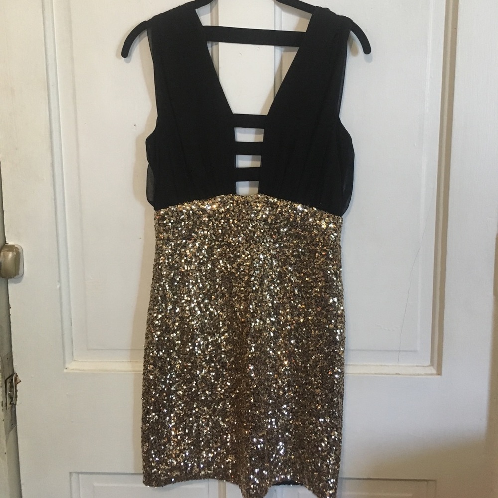Formal sparkly mini dress