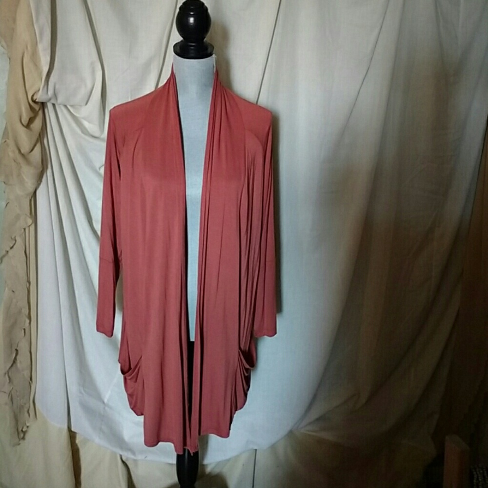 LOGO Slub Knit Cardigan SZ S