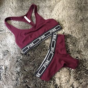 Victorias Secret PINK sports bra & hipster