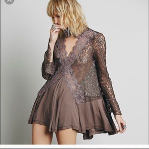 Free People Secret Origins Lace Tunic