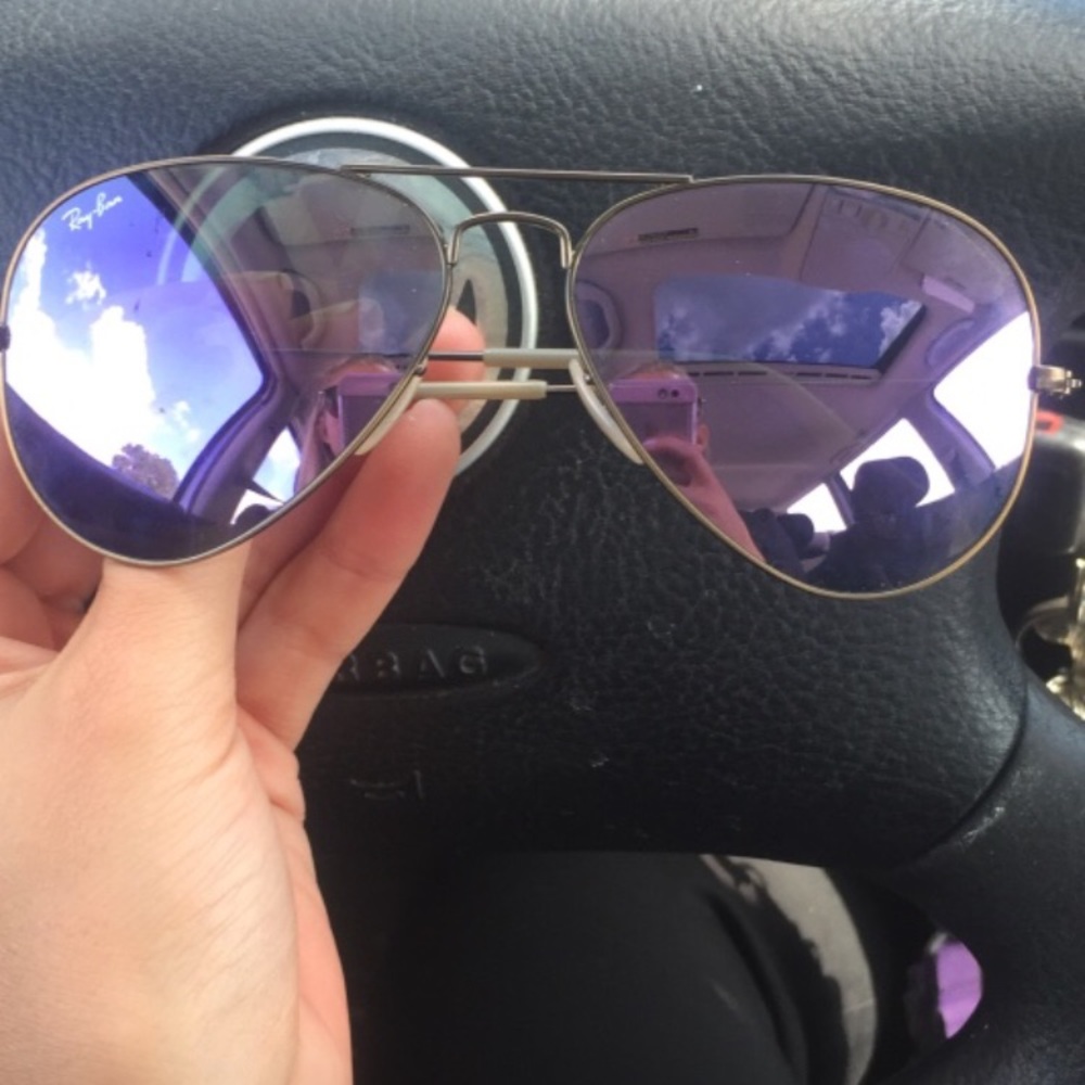 Purple authentic ray bans