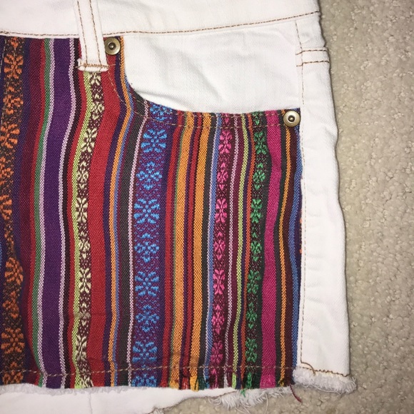 Forever 21 White Jean Shorts - Picture 3 of 4